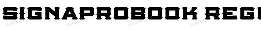 SignaProBook Regula字体转换